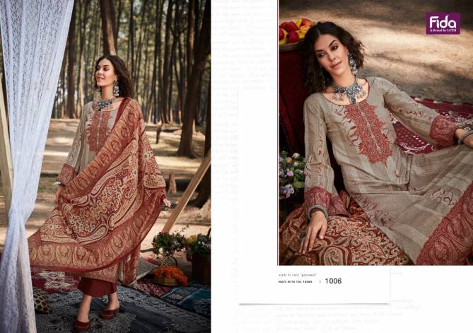 Akriti By Fida Digital Printe Slub Cotton Dress Material Wholesale Market In Surat
